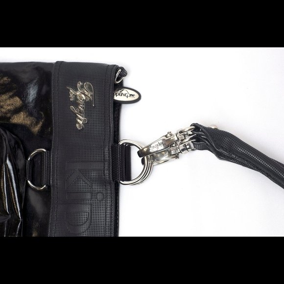 Fergie for Kipling Black Vinyl Tote/Attached Purse - Picture 9 of 9